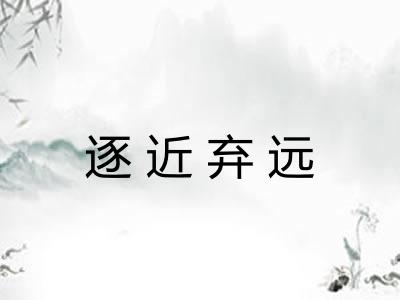 逐近弃远