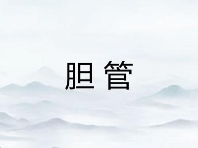 胆管