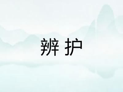 辨护