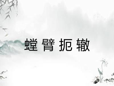 螳臂扼辙