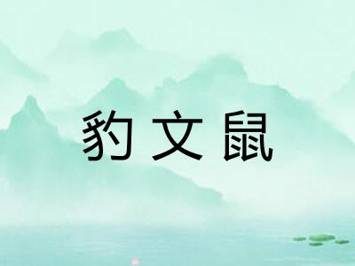豹文鼠