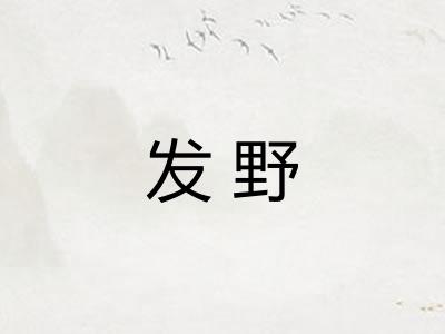 发野