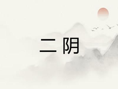 二阴