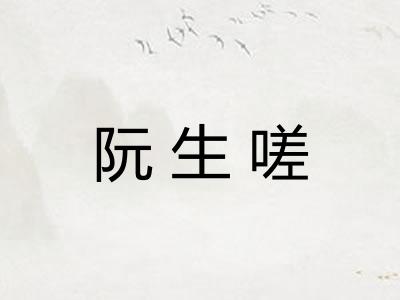 阮生嗟