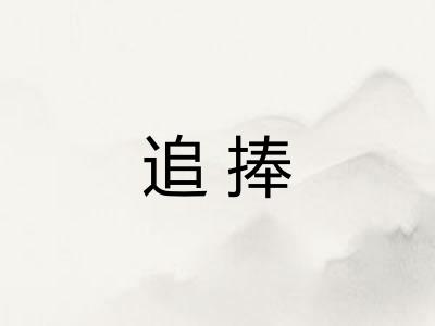 追捧