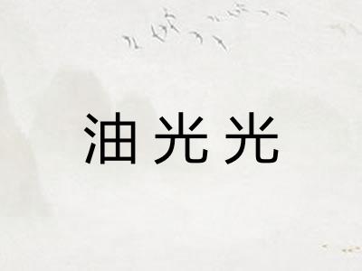油光光