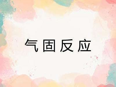 气固反应