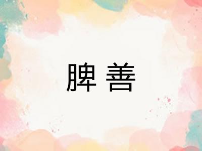 脾善