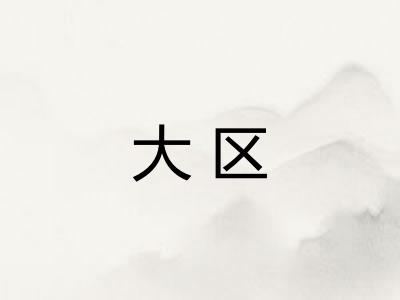 大区