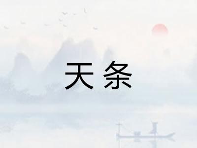 天条