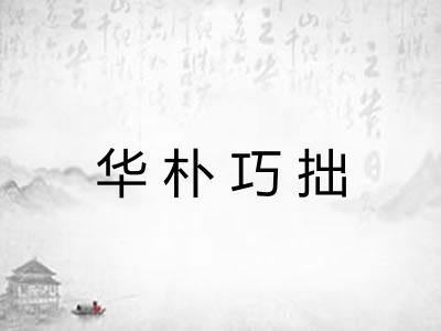 华朴巧拙