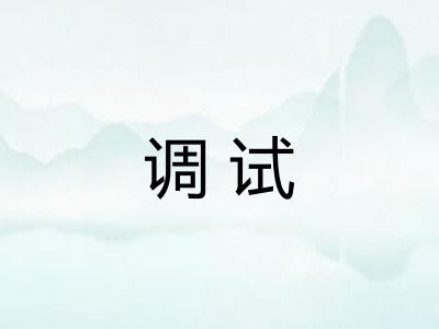 调试