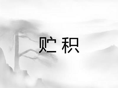 贮积