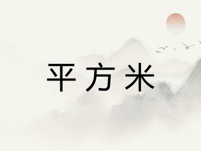 平方米