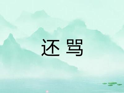 还骂