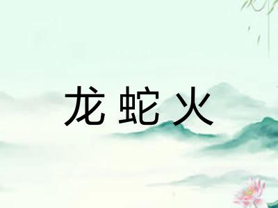 龙蛇火