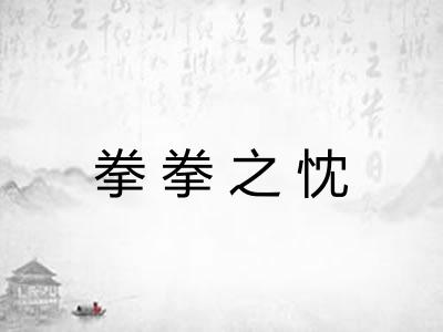 拳拳之忱