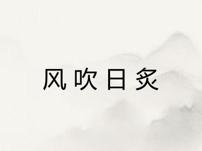 风吹日炙