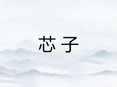 芯子