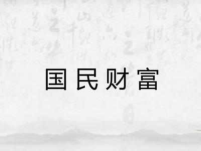 国民财富