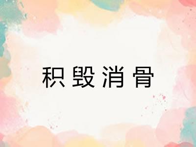 积毁消骨