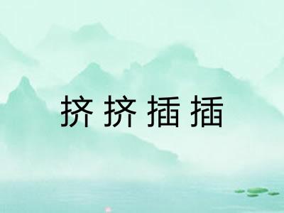 挤挤插插