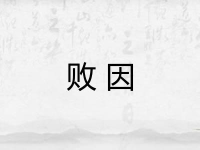 败因