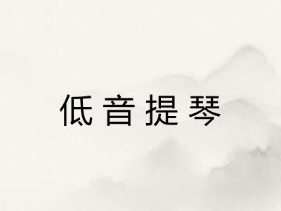 低音提琴
