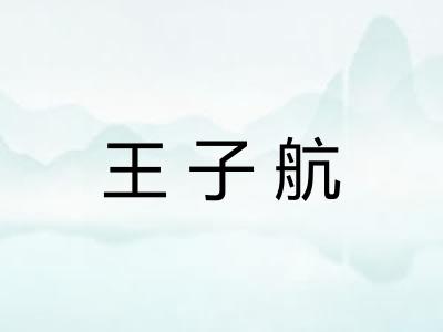 王子航