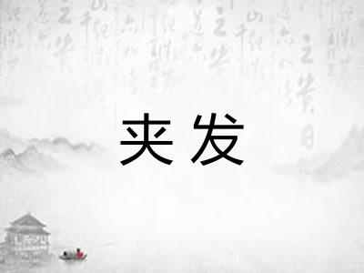 夹发