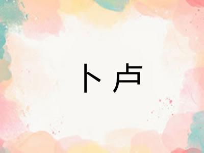 卜卢