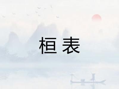 桓表