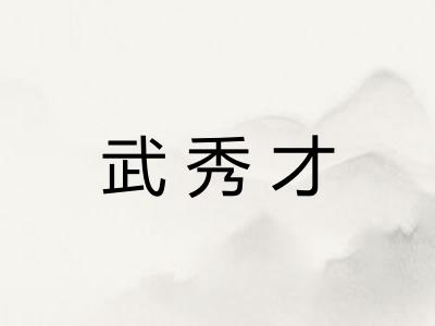 武秀才
