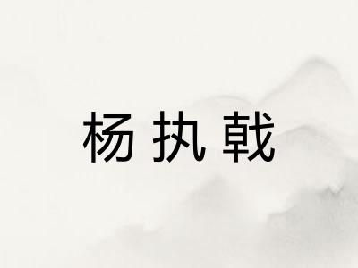 杨执戟
