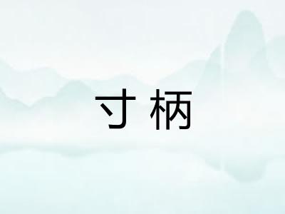 寸柄
