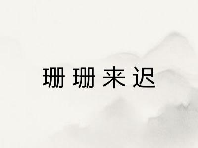 珊珊来迟