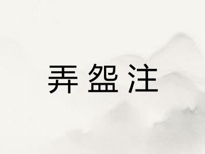 弄盌注