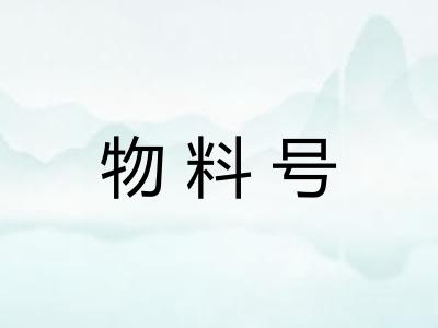 物料号