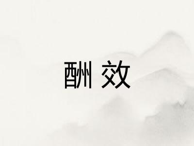 酬效