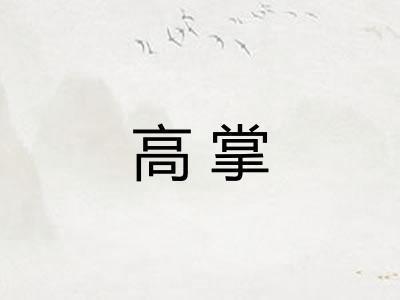 高掌