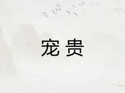 宠贵