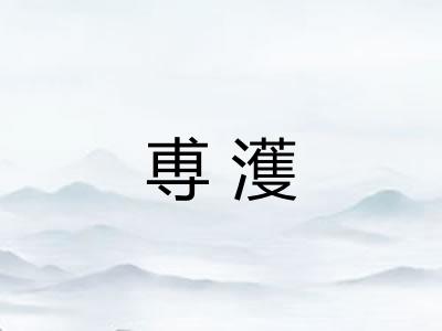 尃濩