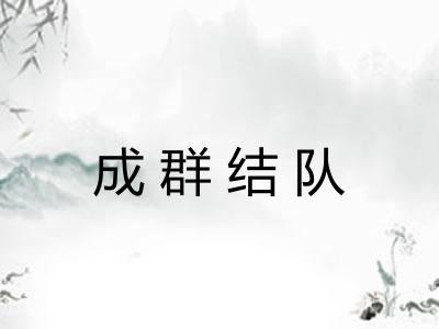 成群结队