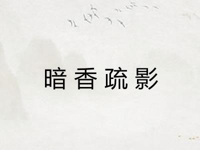 暗香疏影