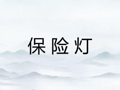 保险灯