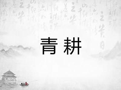 青耕
