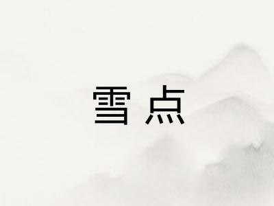 雪点