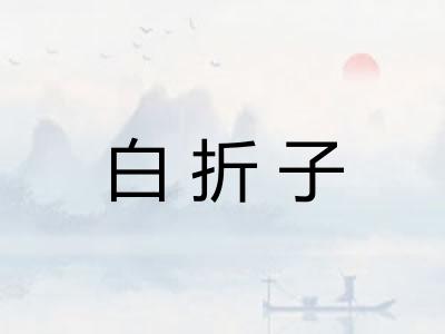 白折子