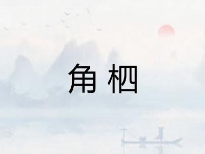 角柶