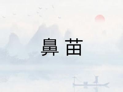 鼻苗